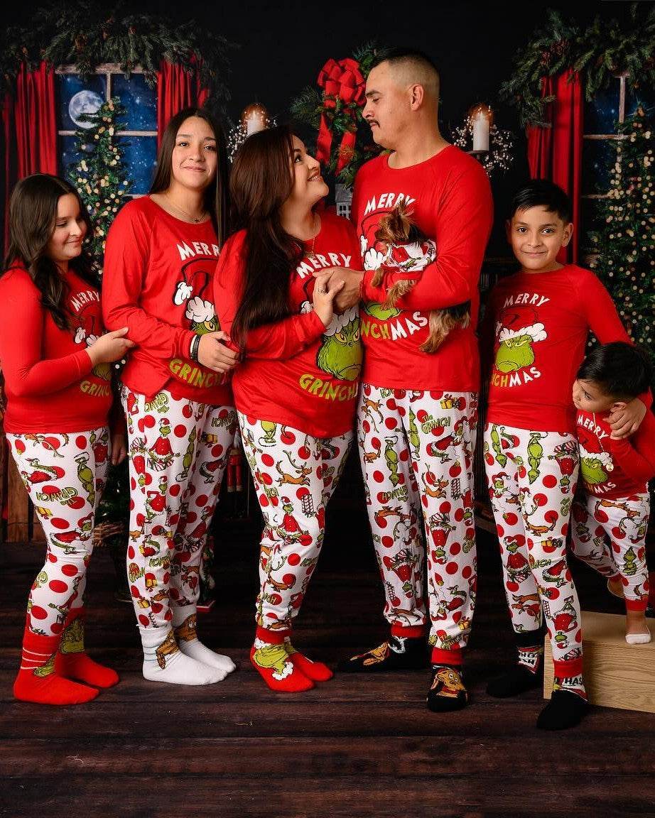 Merry Grinchmas-Family Matching Christmas Pajamas