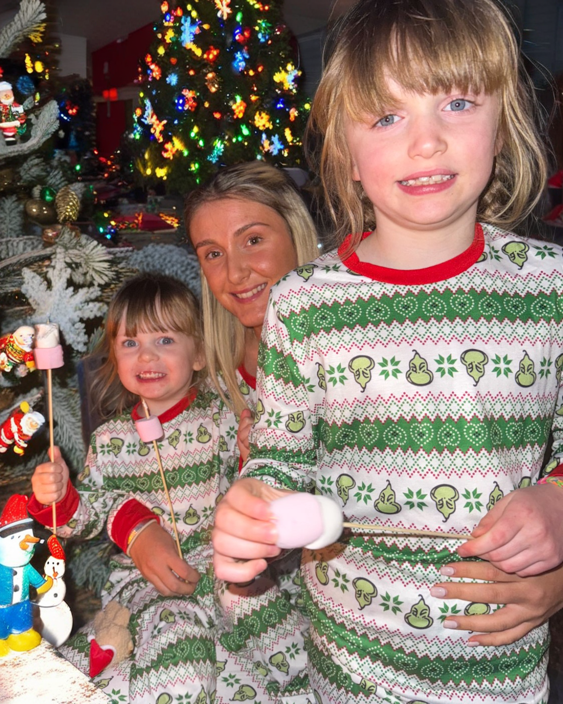 Grinchy Gatherings-Family Matching Christmas Pajamas Sale price