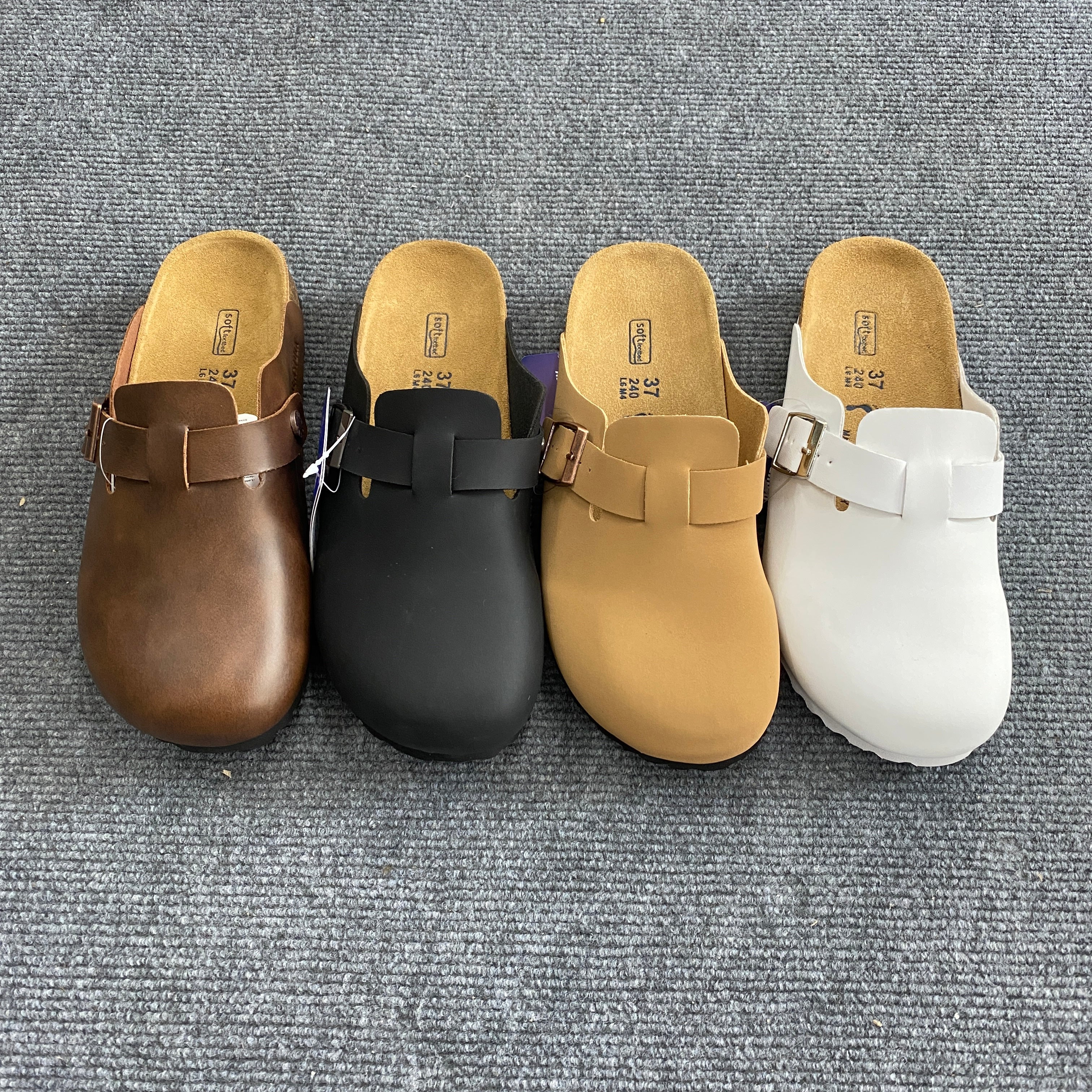 Boston Oiled Leather Footbed Clogs