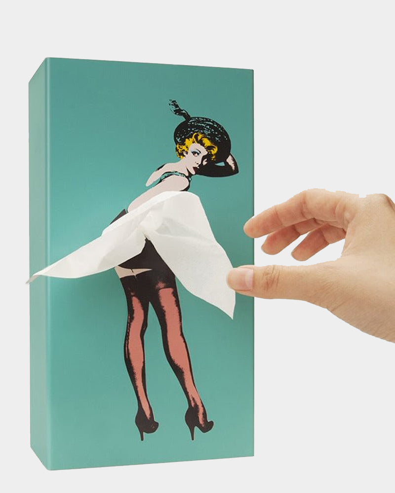 Pin Up Girl Tissue Box