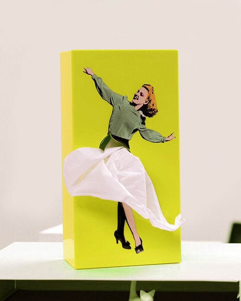 Pin Up Girl Tissue Box