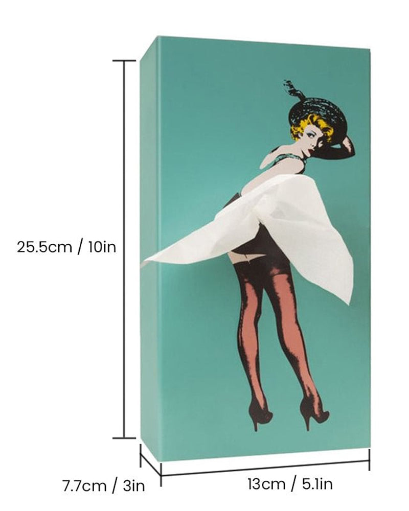 Pin Up Girl Tissue Box