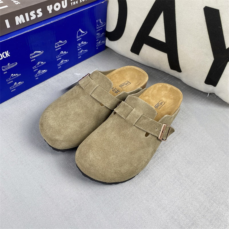 Boston Suede Footbed Clogs