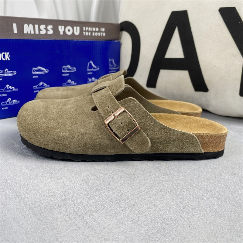 Boston Suede Footbed Clogs