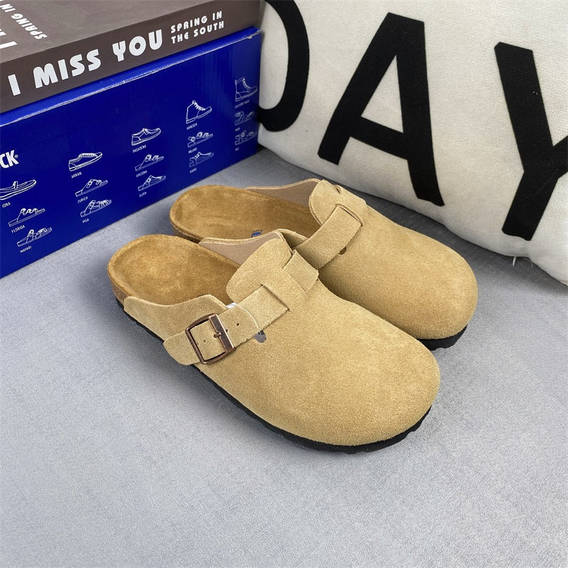 Boston Suede Footbed Clogs