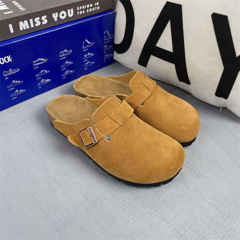 Boston Suede Footbed Clogs