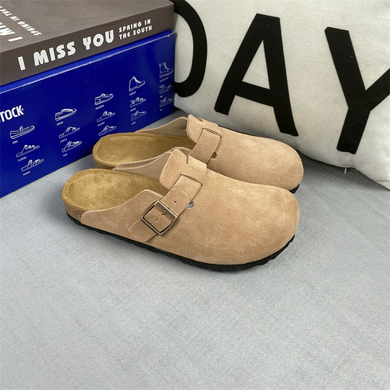 Boston Suede Footbed Clogs