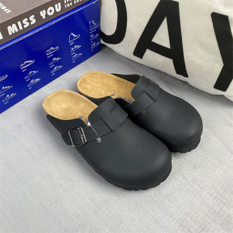 Boston Oiled Leather Footbed Clogs