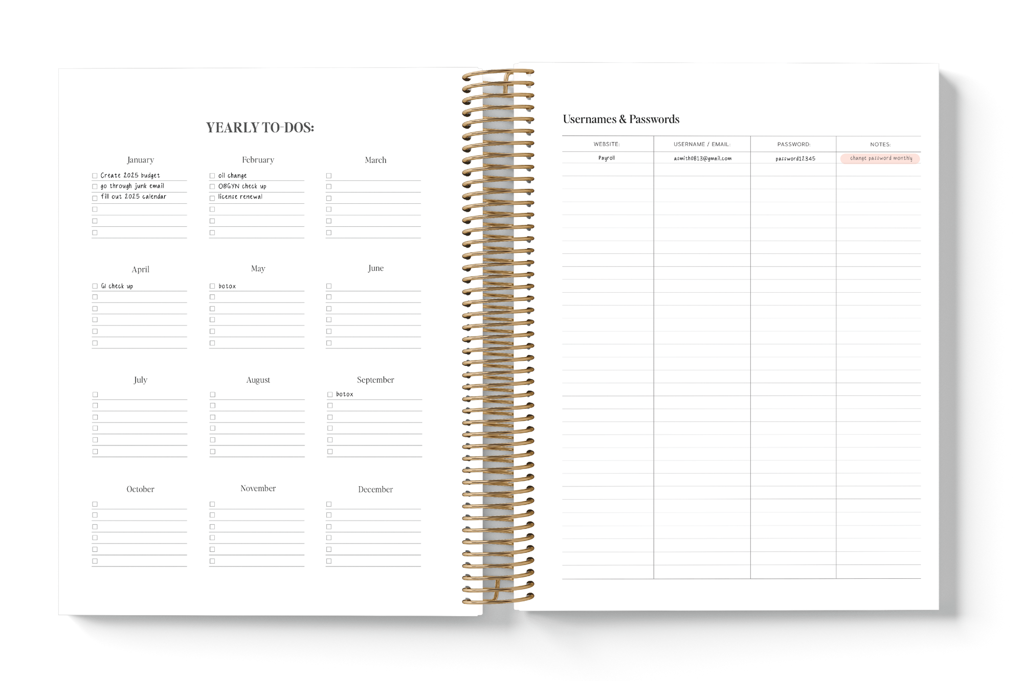 Espresso-2025 Daily Planner Journals