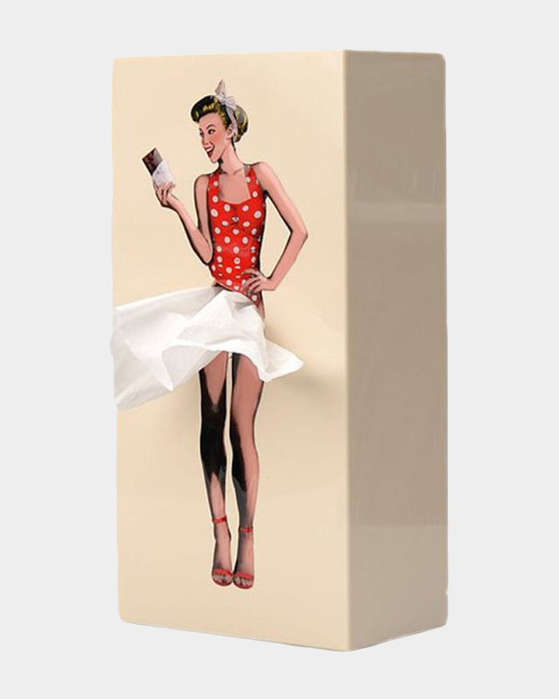 Pin Up Girl Tissue Box