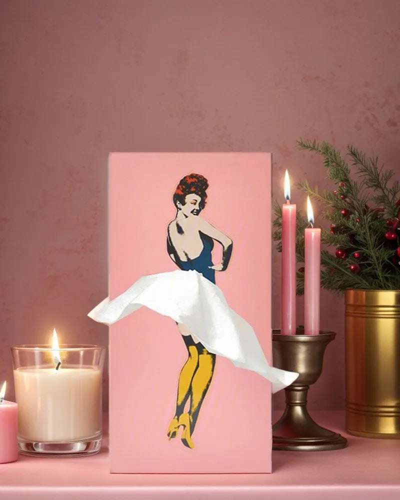 Pin Up Girl Tissue Box