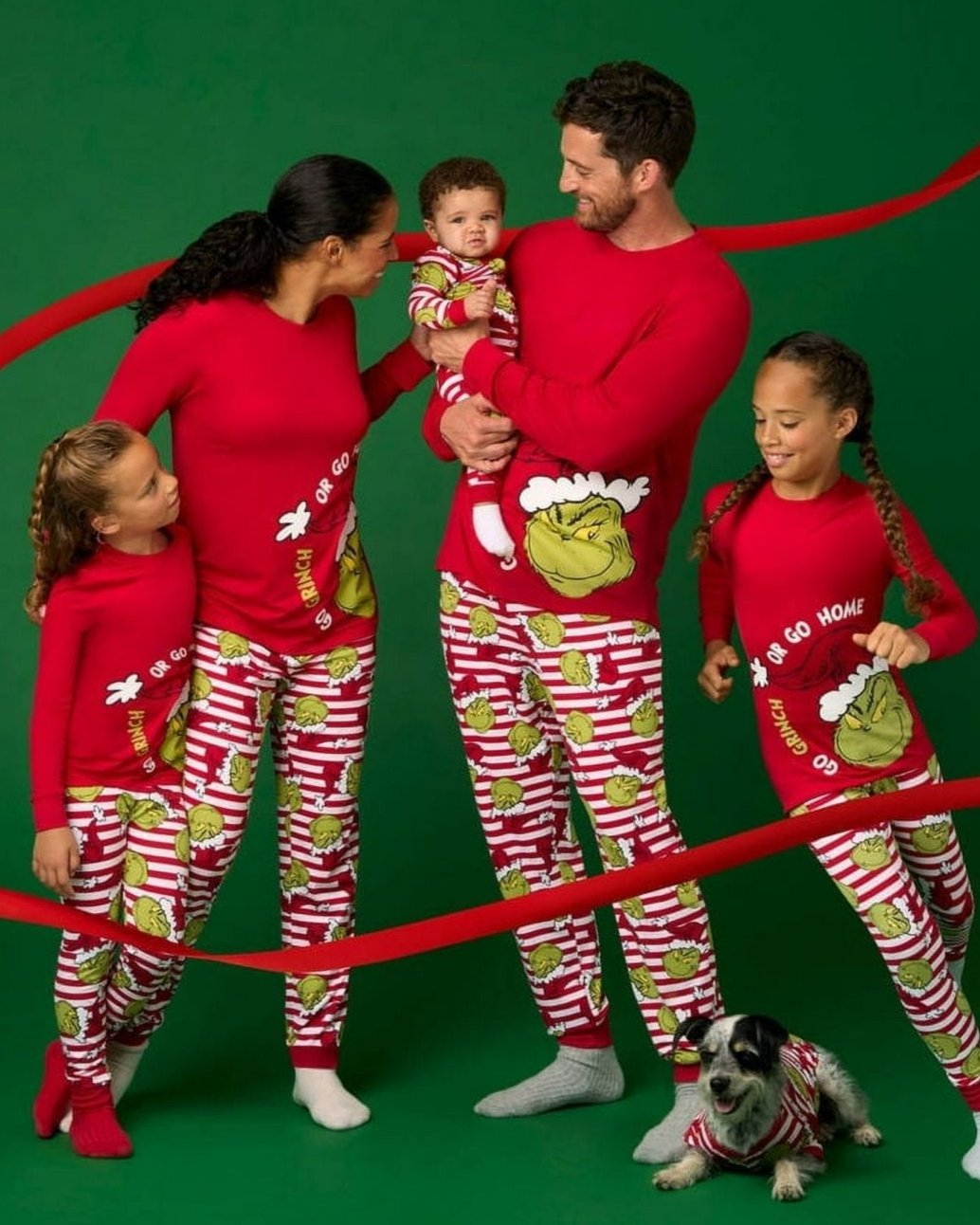 Merry Grinchmas-Family Matching Christmas Pajamas