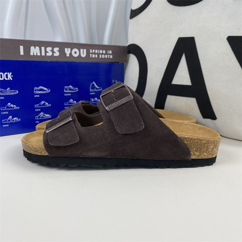 Arizona Suede Birko-Flor Soft Footbed Sandals