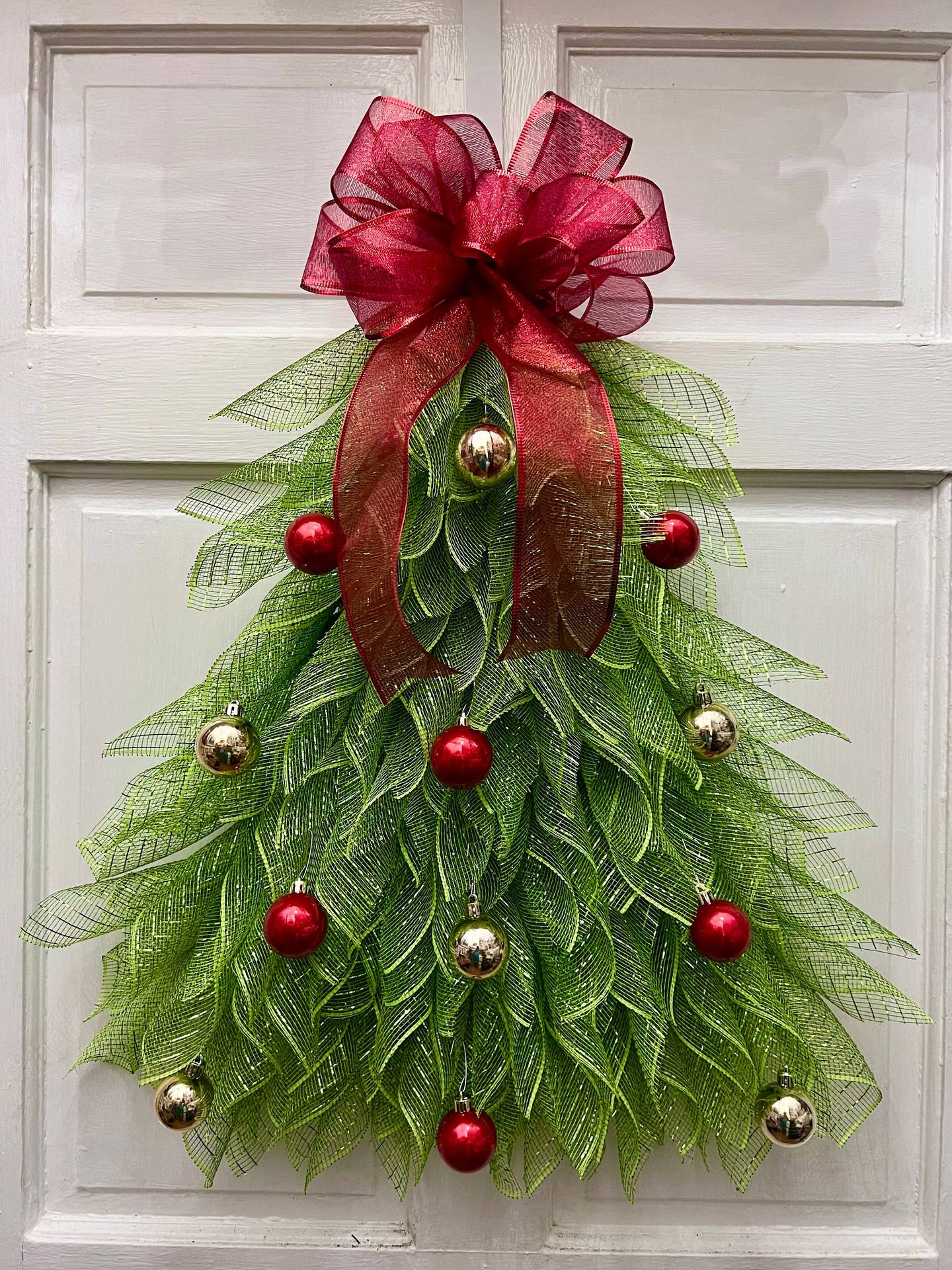 Handmade Christmas Tree Wreath