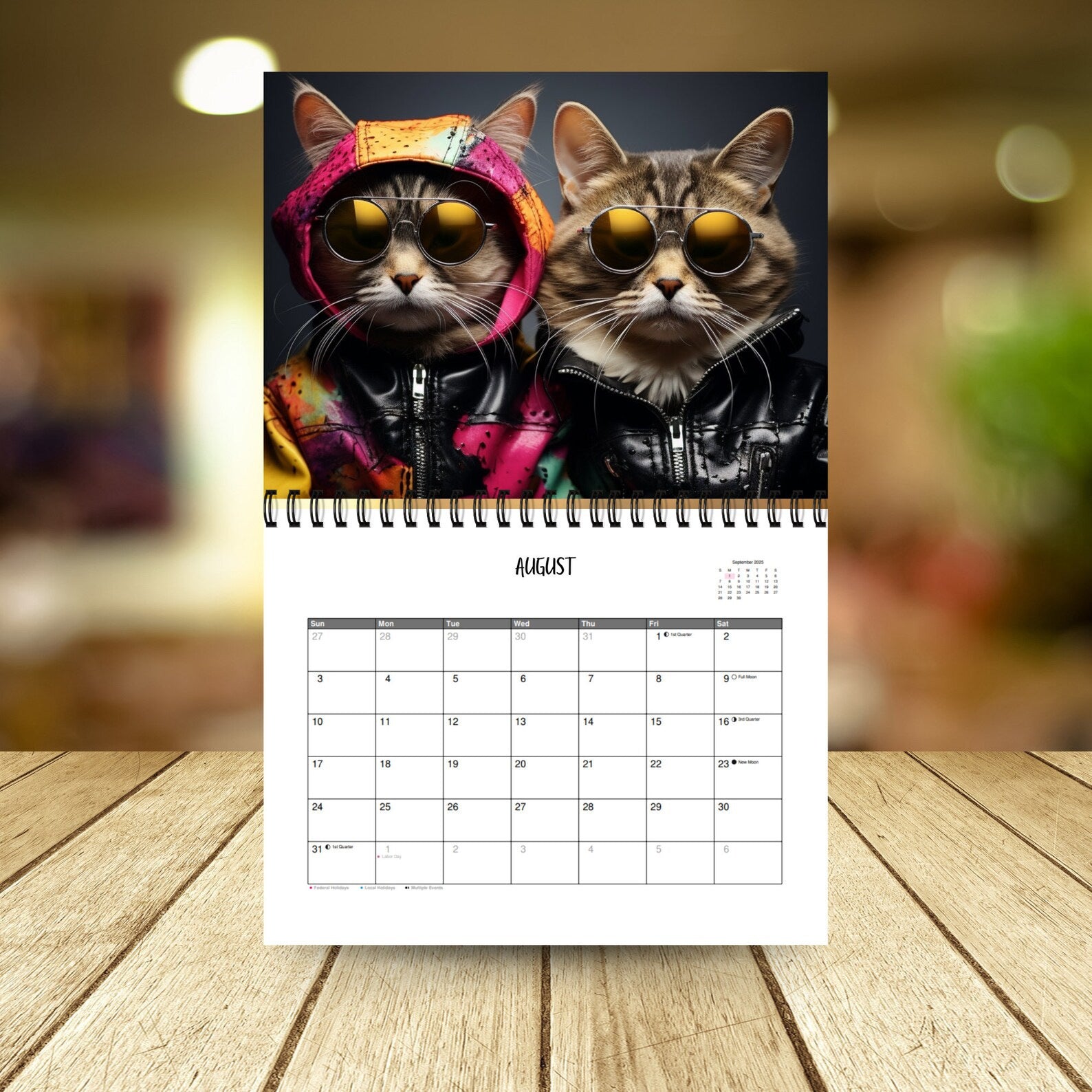 Funny Cat 2025 Calendar