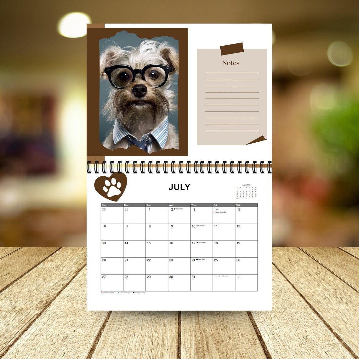 2025 Pawsome Dog Calendar