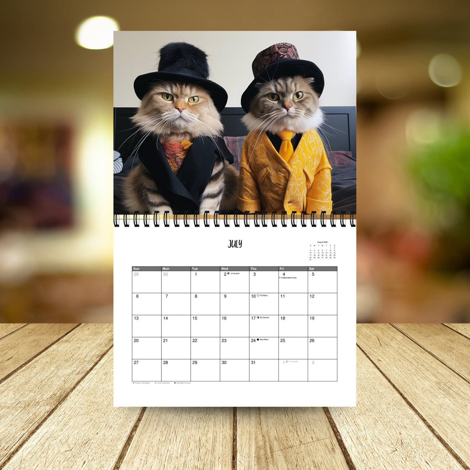 Funny Cat 2025 Calendar