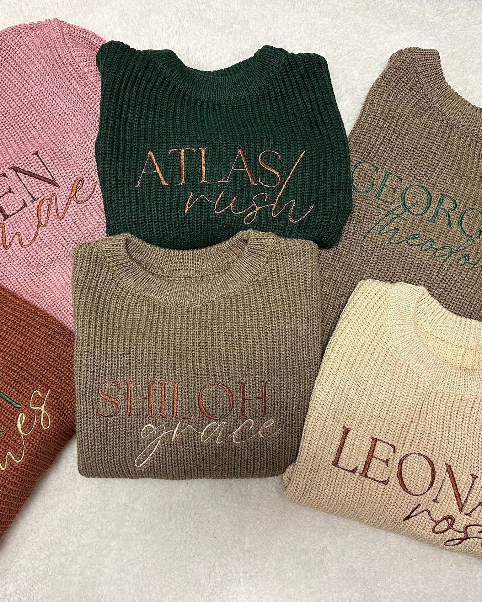 Personalized Custom Embroidered Name Sweater