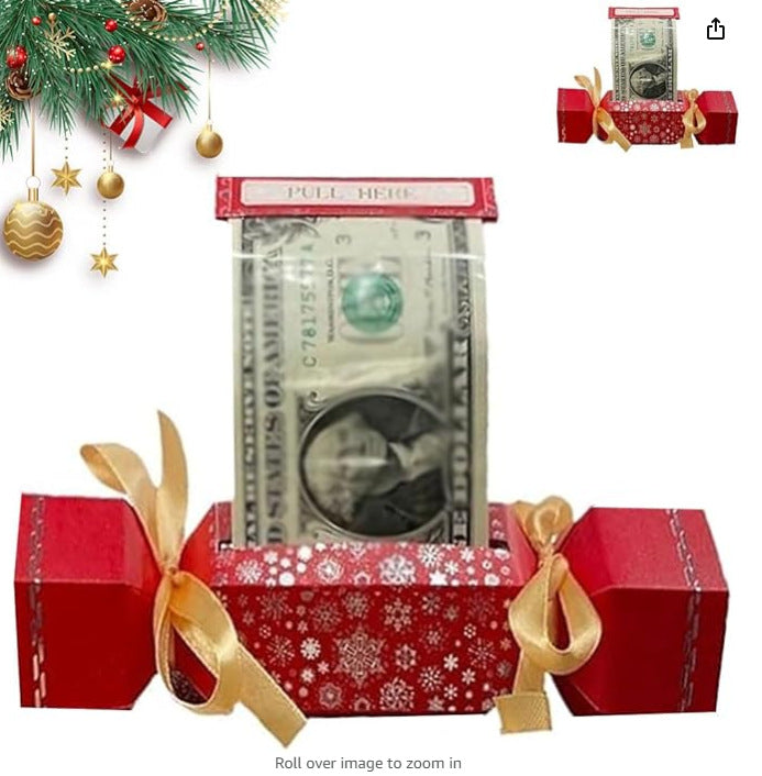 Christmas Surprise Money Pull Pouch