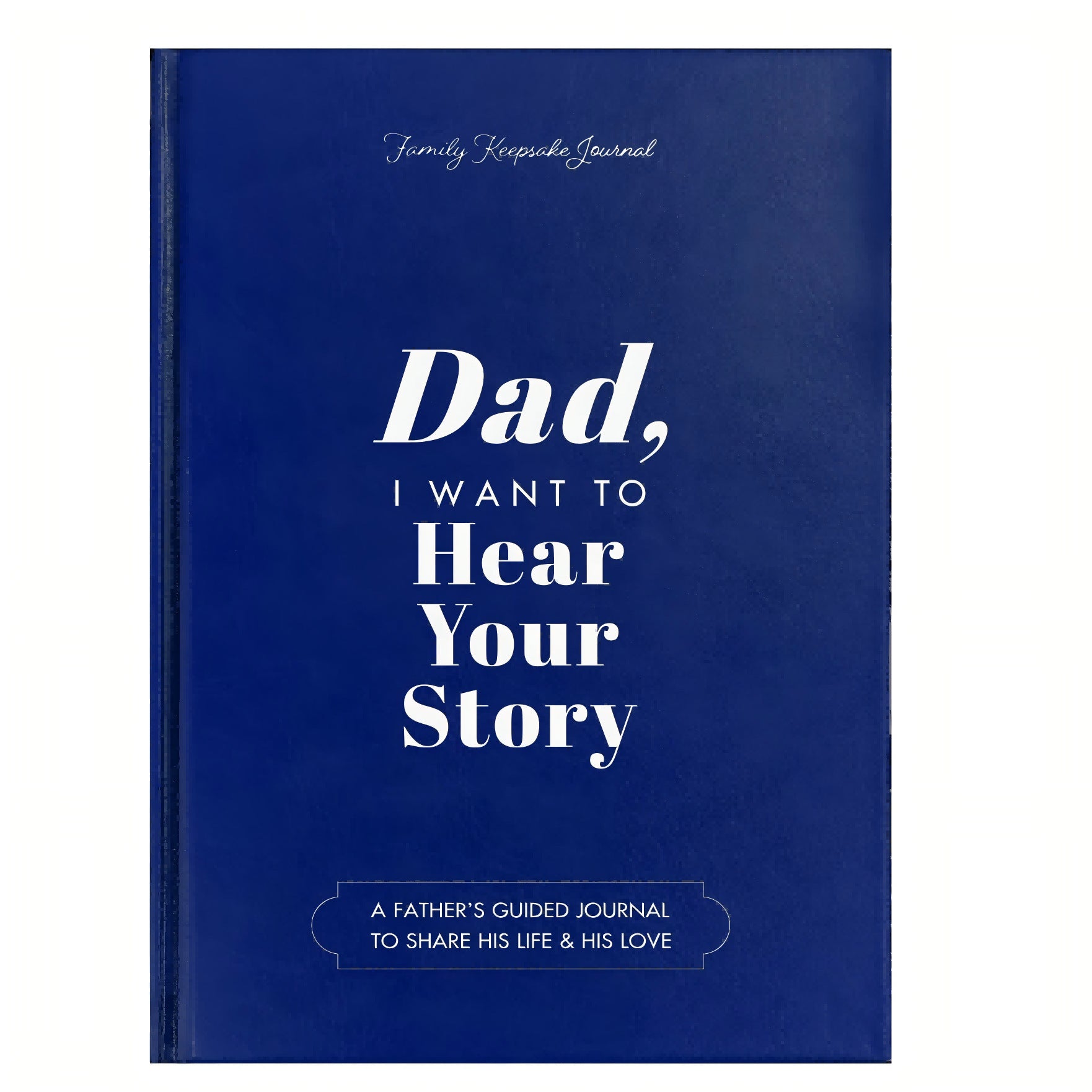 Dad I Want to Hear Your Story Guided Journal Leather Notebook