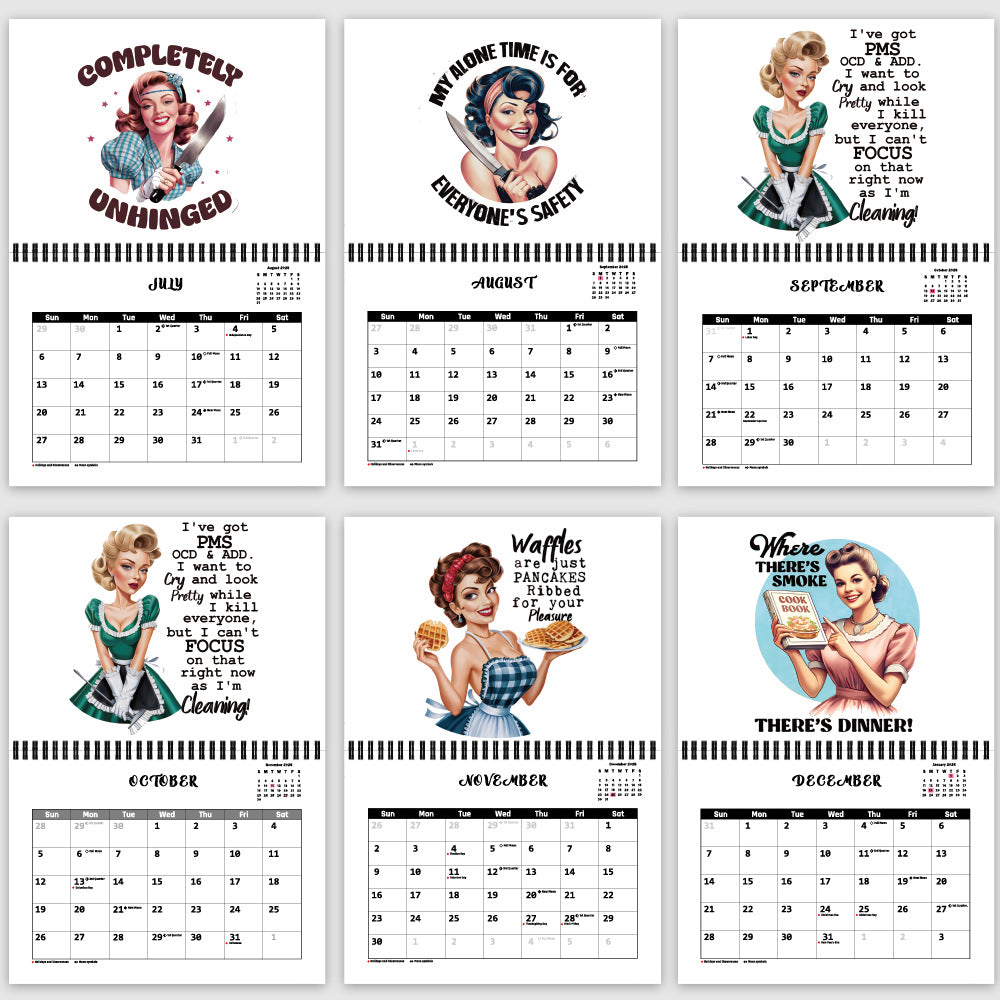 Snarky Housewife Messy B!tch  2025 Calender