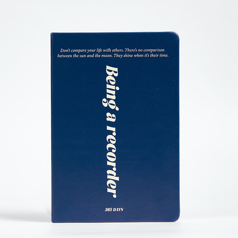 Navy Being a recorder of life-2025 Daily Weekly Planner Journals Notebook