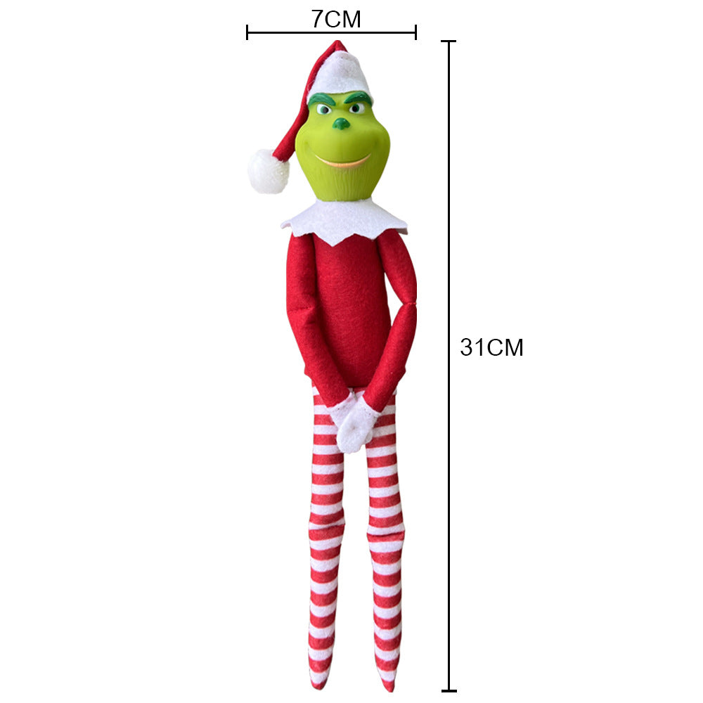 Christmas Gr-inch Elf Dolls Decoration