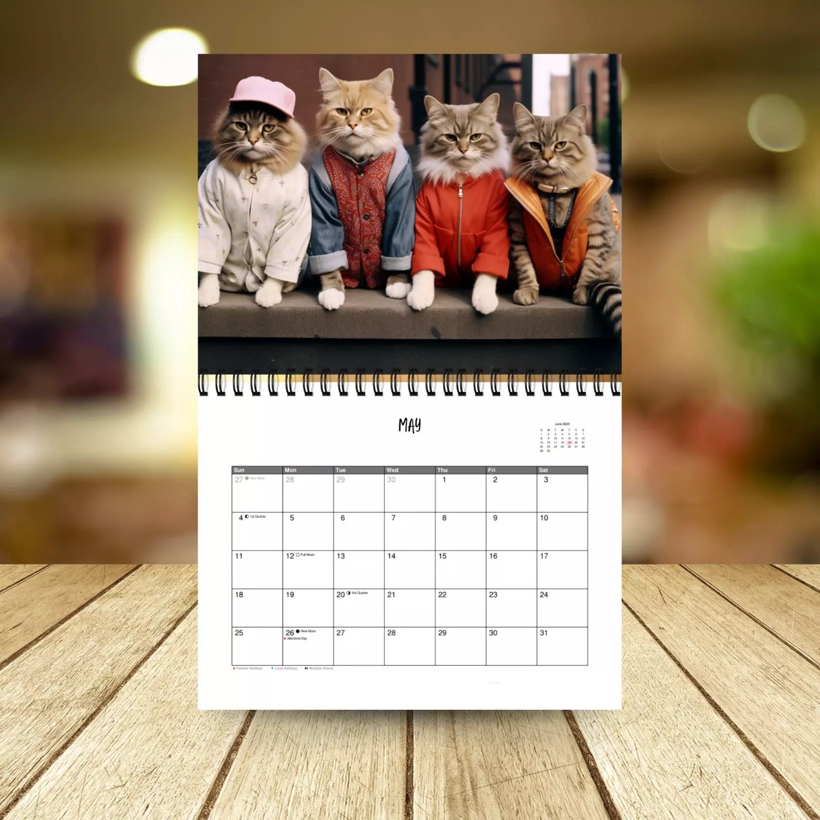 Funny Cat 2025 Calendar