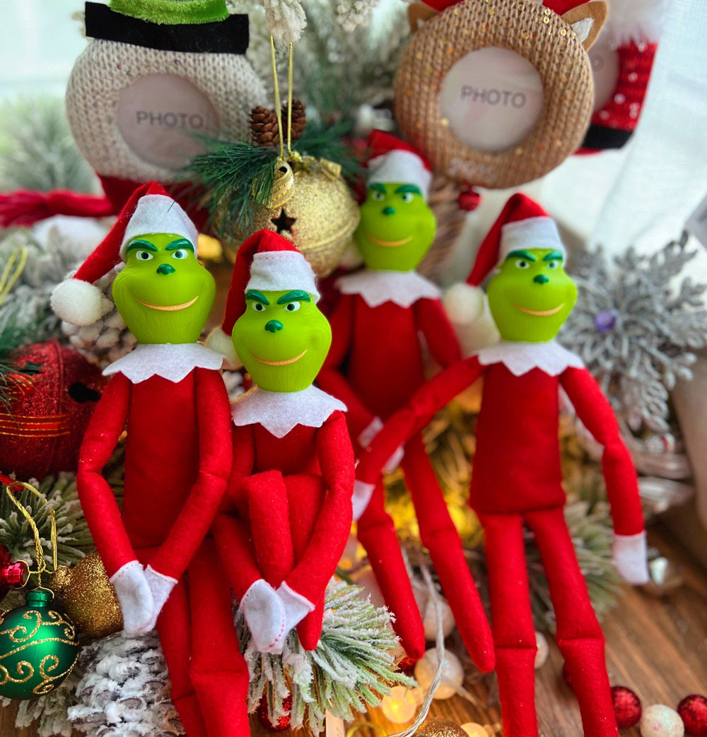 Christmas Gr-inch Elf Dolls Decoration