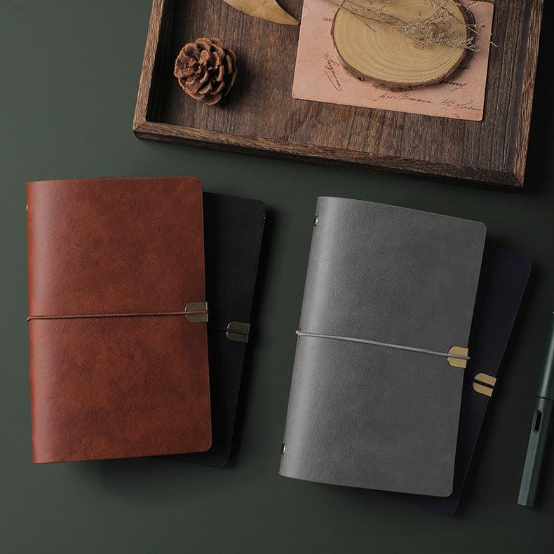 Gray-Traveler‘s Notebook Leather Travel Diary Journal