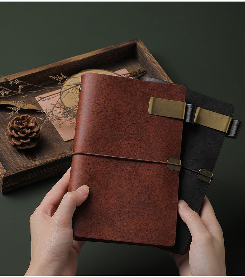 Brown-Traveler‘s Notebook Leather Travel Diary Journal