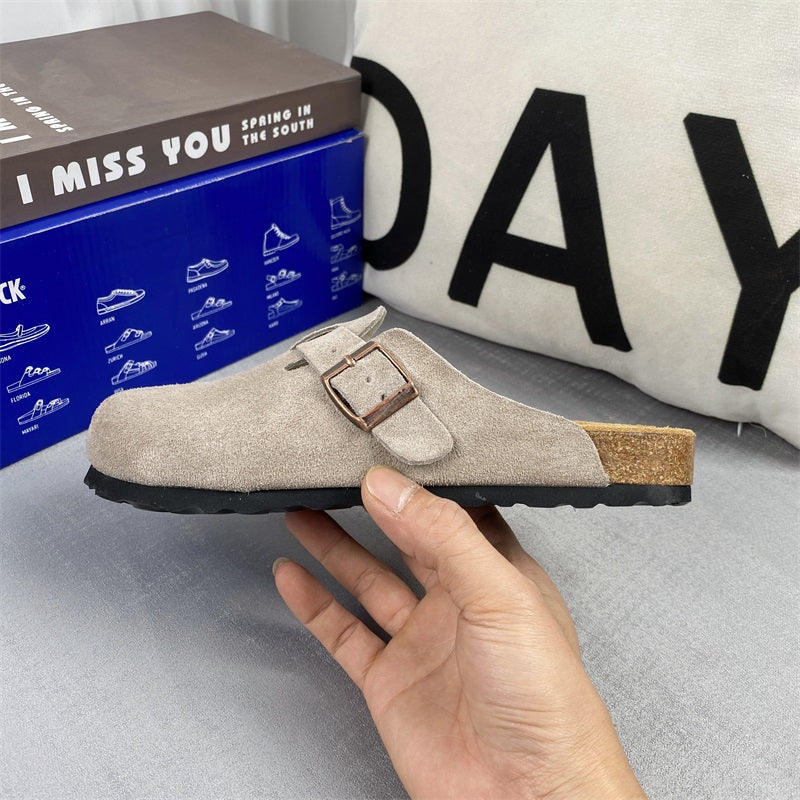 Boston Suede Footbed Clogs