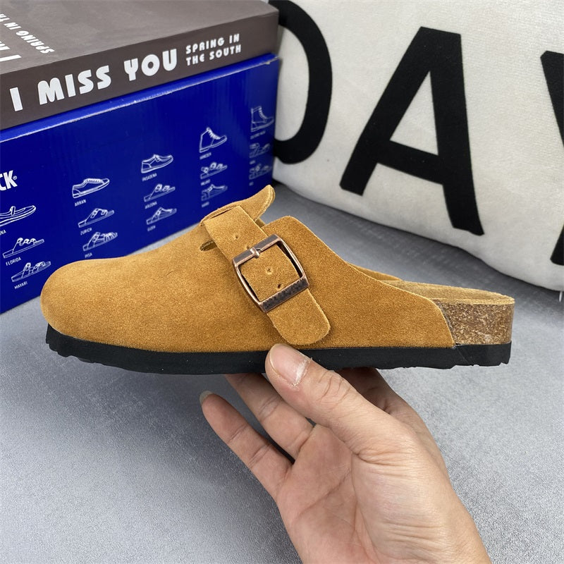 Boston Suede Footbed Clogs