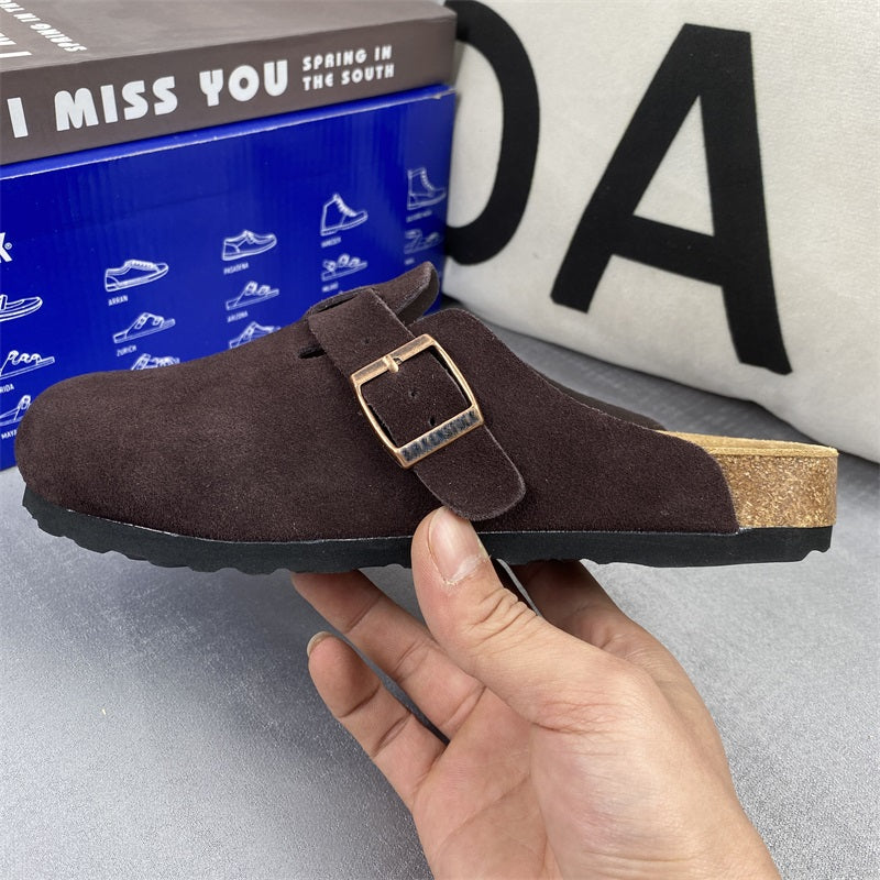 Boston Suede Footbed Clogs