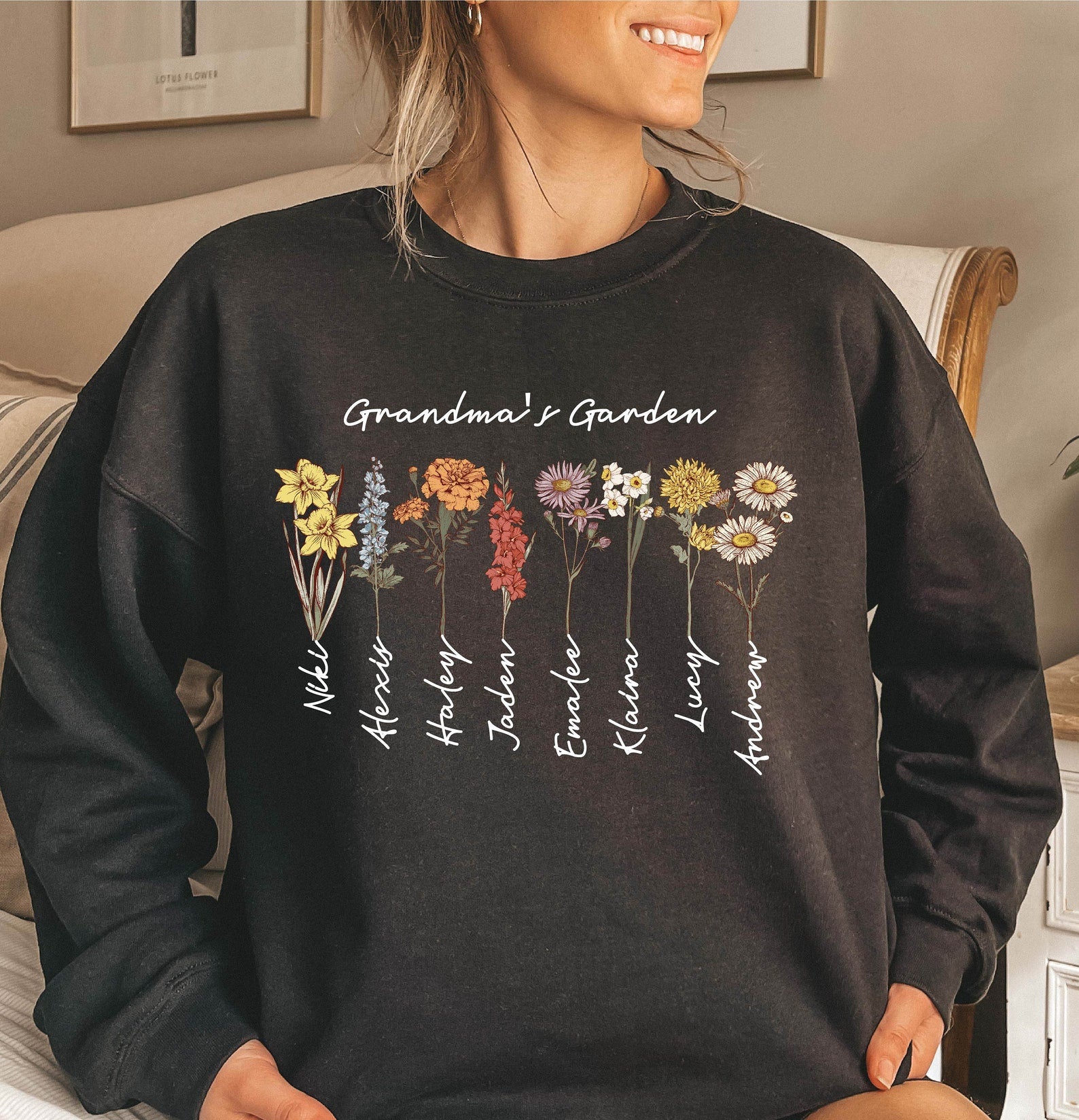 Grandma's Garden Custom Sweatshirt