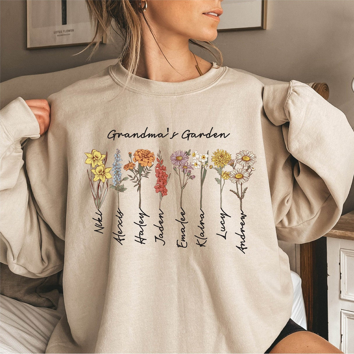 Grandma's Garden Custom Sweatshirt