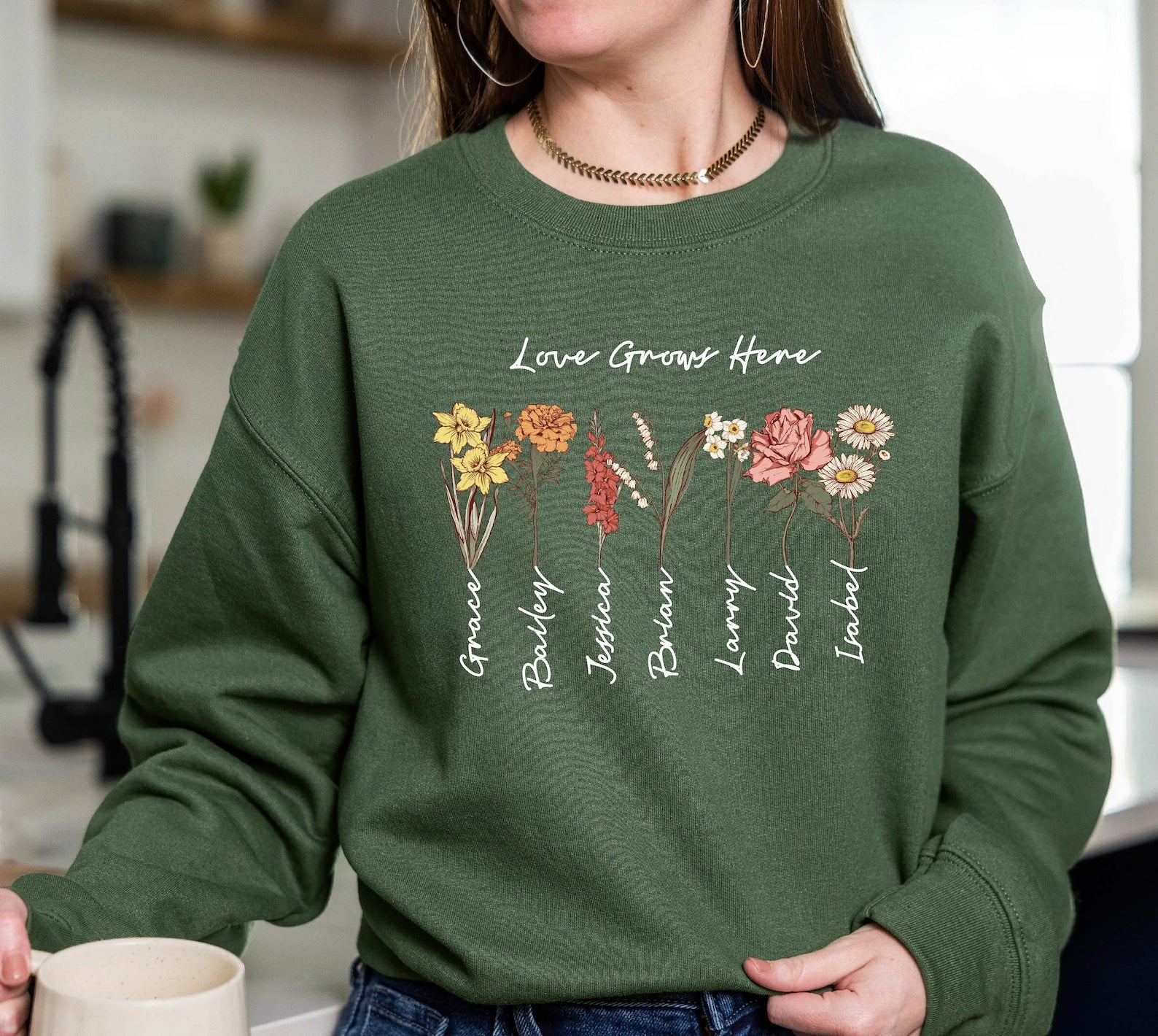 Grandma's Garden Custom Sweatshirt